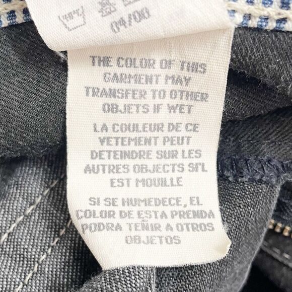 Tommy Hilfiger Vintage Y2K Black Wash Straight Leg Baggy Triple T Jeans Size 10 - Picture 10 of 11